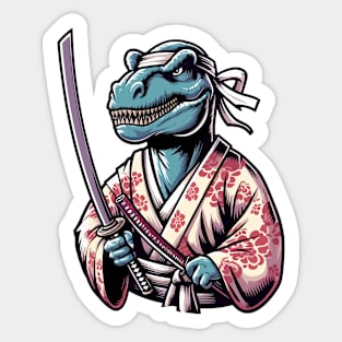 Rex and Katana Sticker